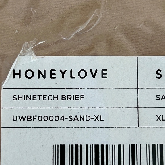 Honeylove Shinetech Brief Sand XL New Open pkg - Picture 4 of 4